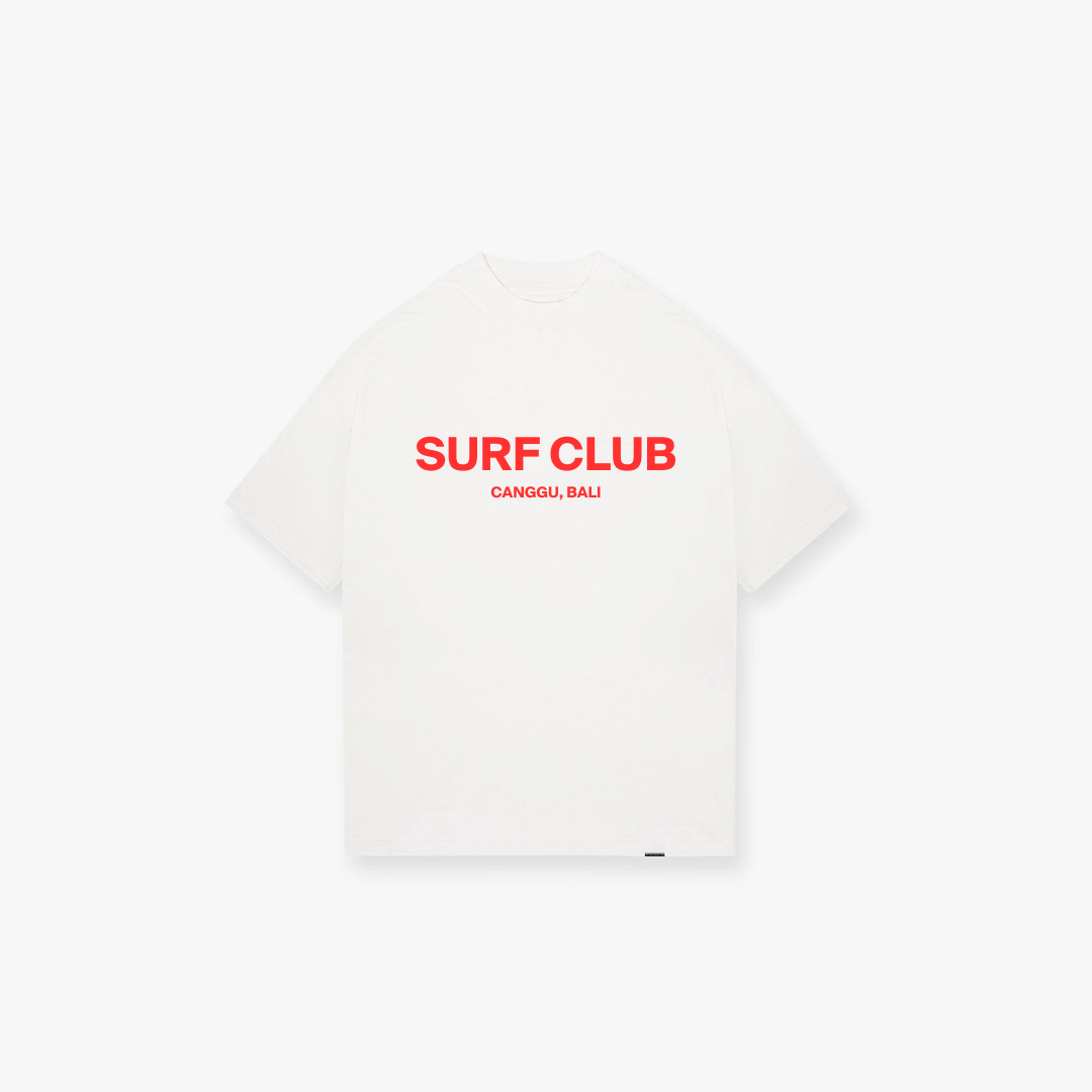 Surf Club T Shirt (WHT/RED)