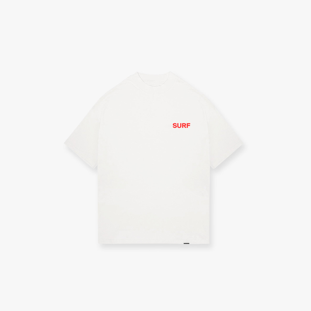 Surf Club T Shirt (WHT/RED)